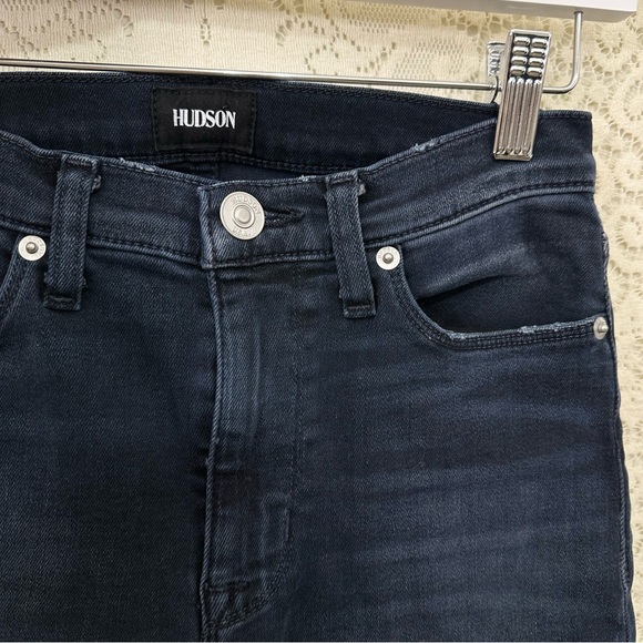 Hudson Brix High Rise Cropped Boot Dark Wash - Picture 6 of 9